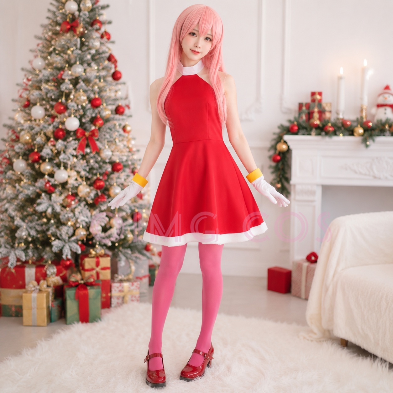 Anime Cosplay Female Characters - Kostum Cosplay Amy Rose Seragam Karnaval