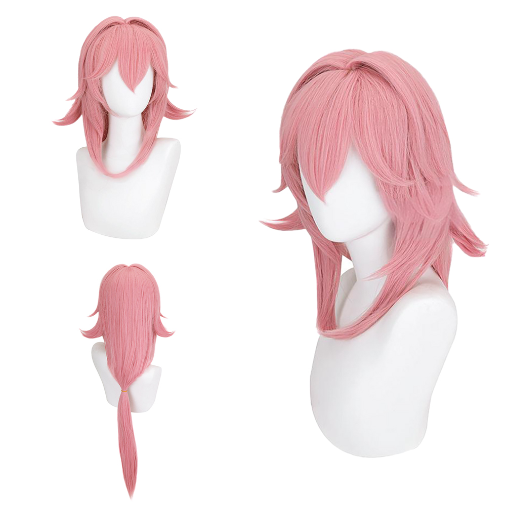 Cosplay Anime Yae Miko - Yae Miko 1:1 Wig Cosplay Restorasi,