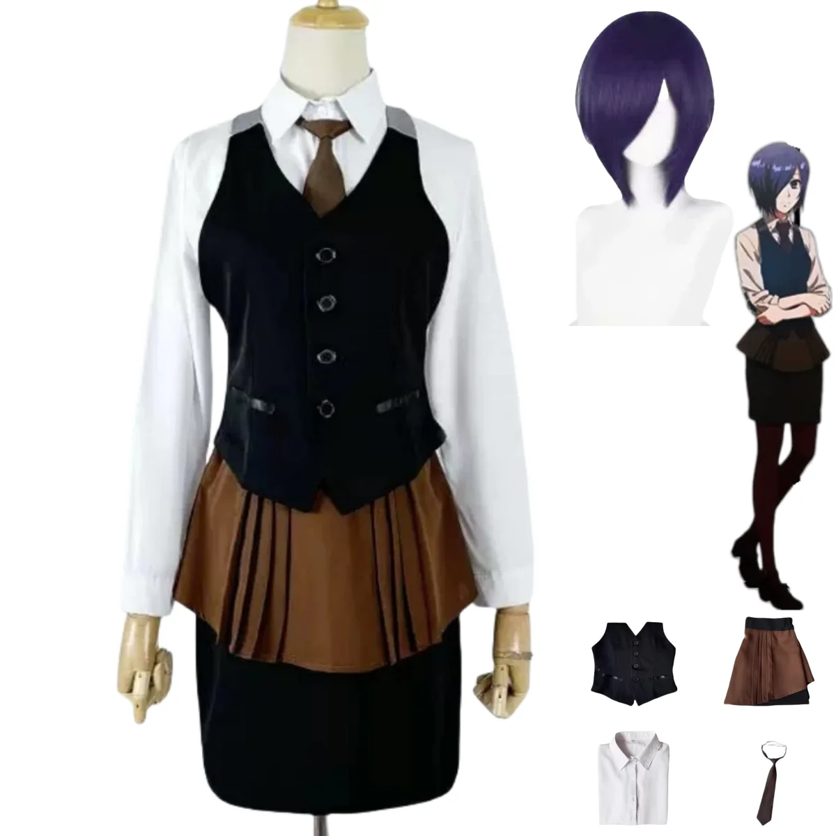 Anime Cosplay Tokyo Ghoul - Kostum Cosplay Anime Tokyo Ghoul Touka