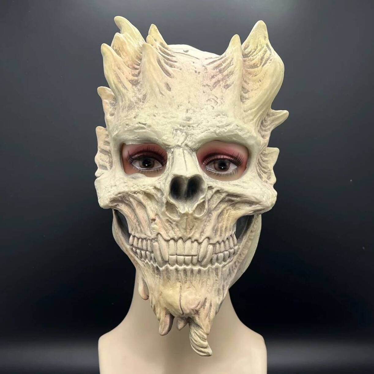 Anime Cosplay Mask - Topeng Halloween Horor Tengkorak Iblis Kreatif