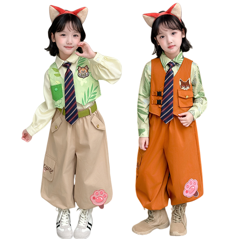 Anime Cosplay Little Girl - Kostum Cosplay Zootopia 2 Fox Nick