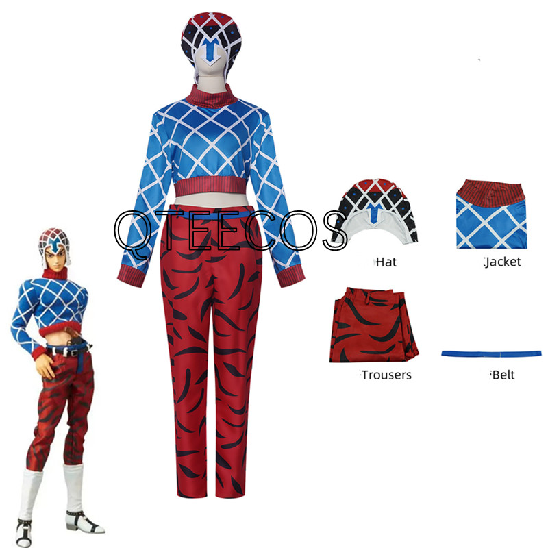 Jojo Guīdo Mista Cosplay Aneh  - Jojo Bizarre Hat ulasan dan harga