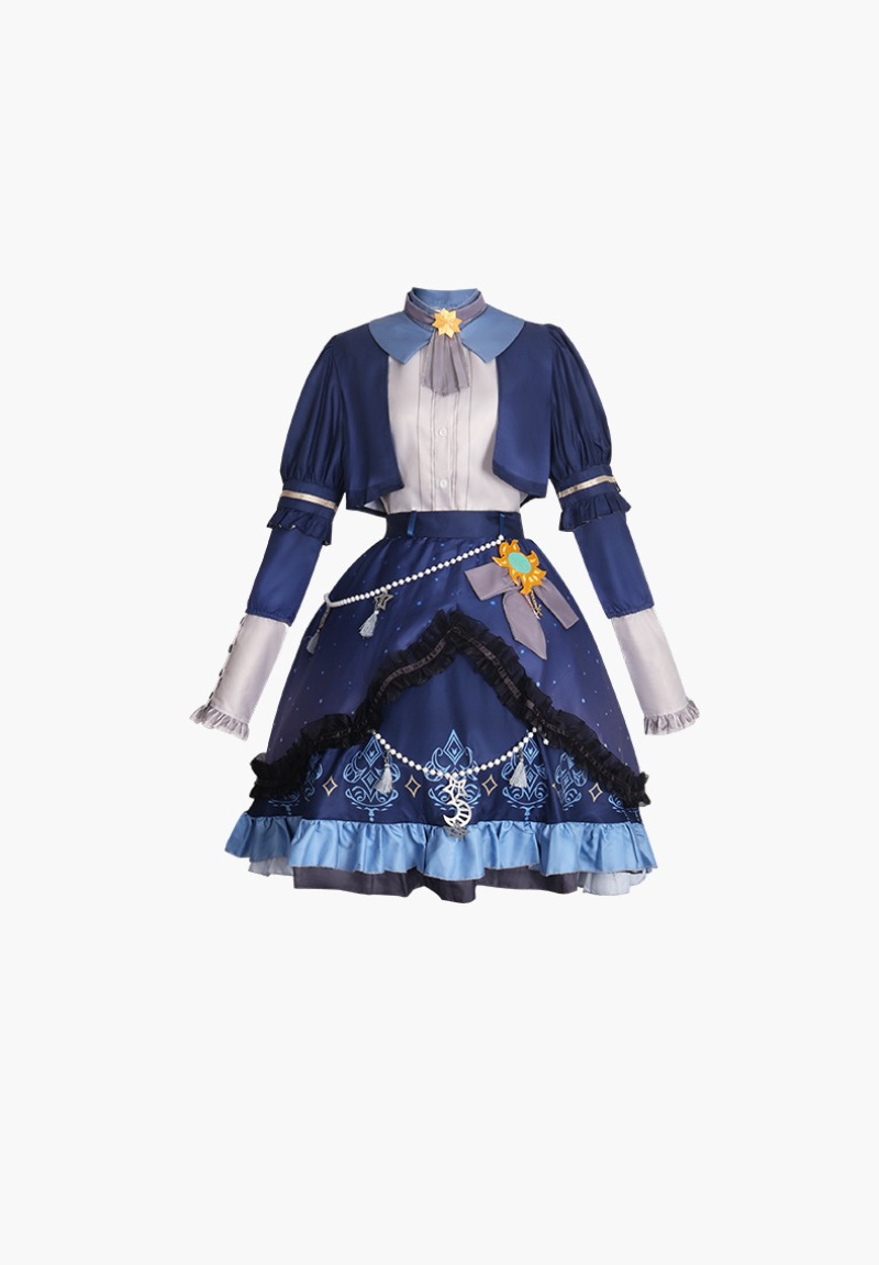 Gaun Warna-warni Bintang PJSK  - Anime Cosplay Female Characters ulasan dan harga