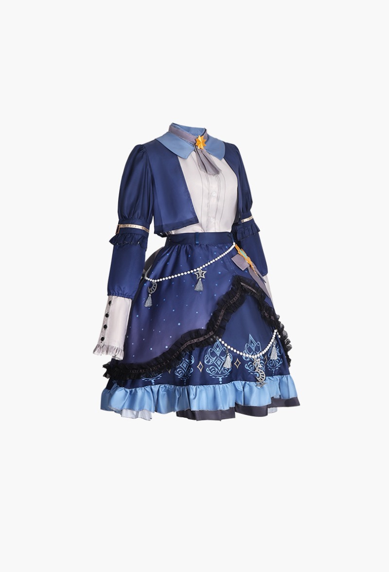Gaun Warna-warni Bintang PJSK  - Anime Cosplay Female Characters ulasan dan harga