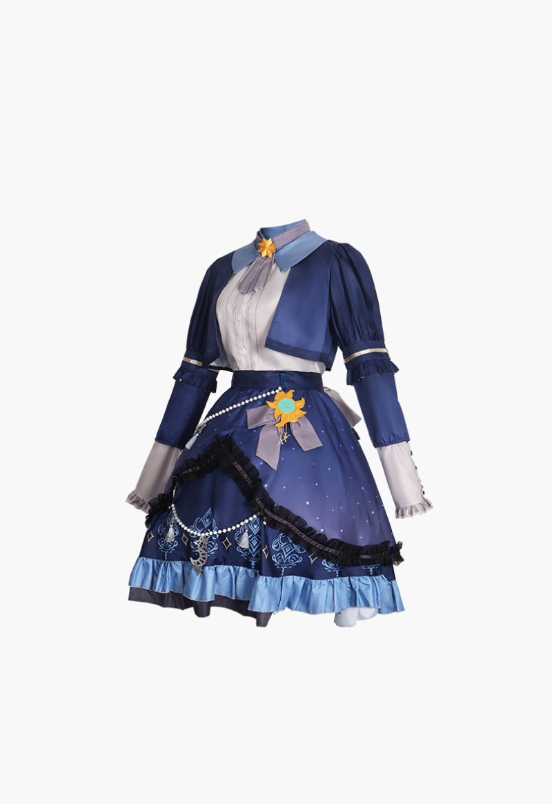Gaun Warna-warni Bintang PJSK  - Anime Cosplay Female Characters ulasan dan harga