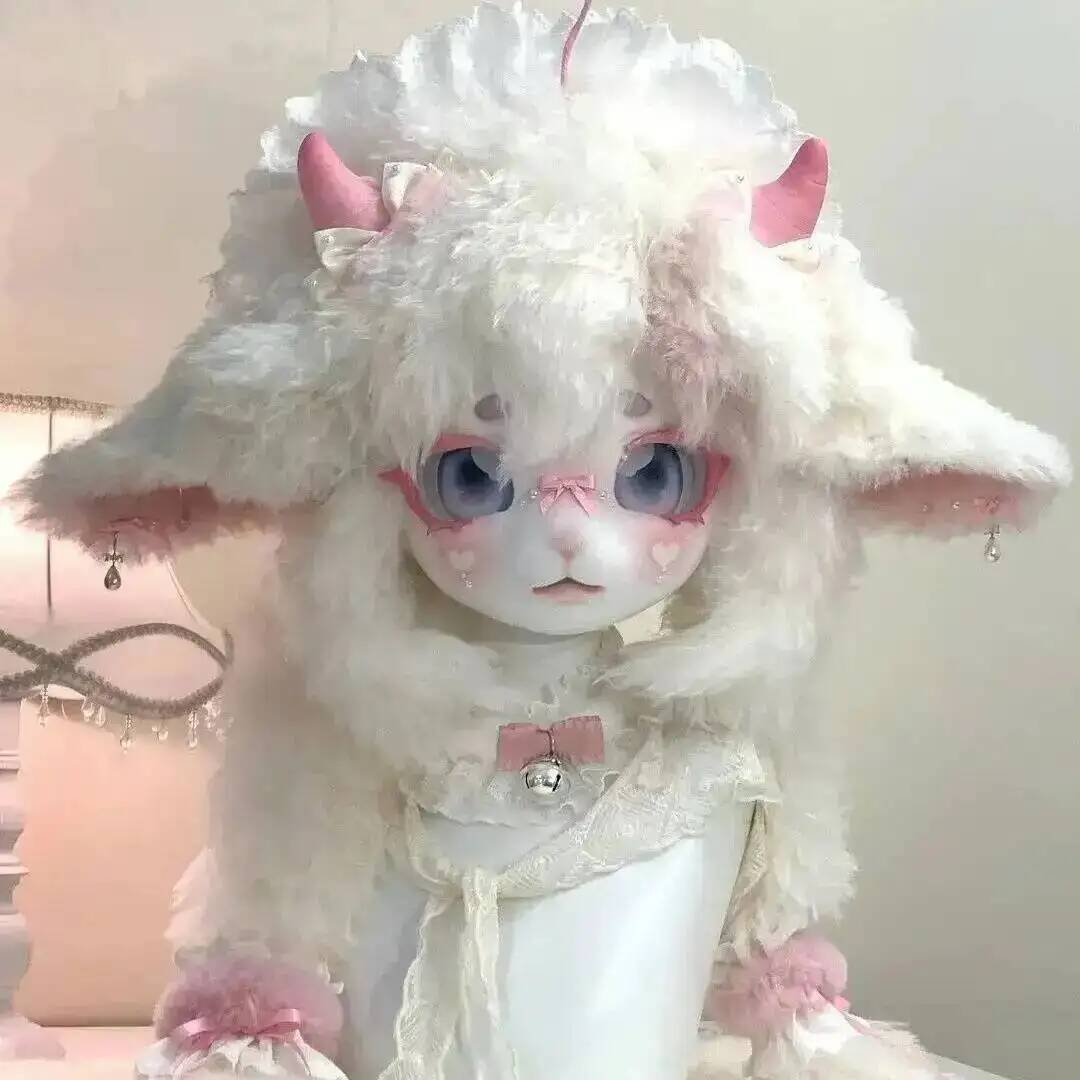 Topeng Kemono Domba Lucu Buata - Anime Cosplay Mask ulasan dan harga