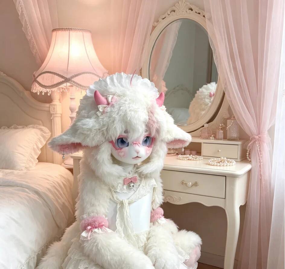 Topeng Kemono Domba Lucu Buata - Anime Cosplay Mask ulasan dan harga