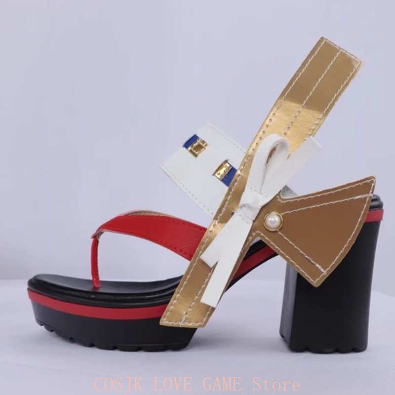 Sepatu Cosplay Inazuma City Ya - Cosplay Anime Yae Miko ulasan dan harga