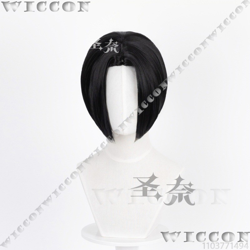 Wig Rambut Pendek Hitam Cospla - Cosplay Anime Black Hair ulasan dan harga