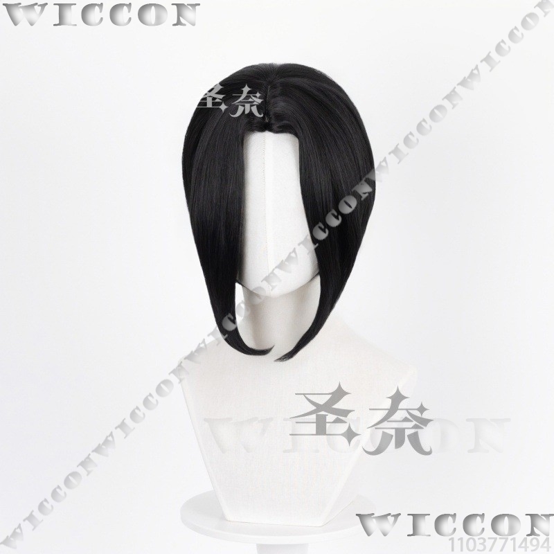 Wig Rambut Pendek Hitam Cospla - Cosplay Anime Black Hair ulasan dan harga