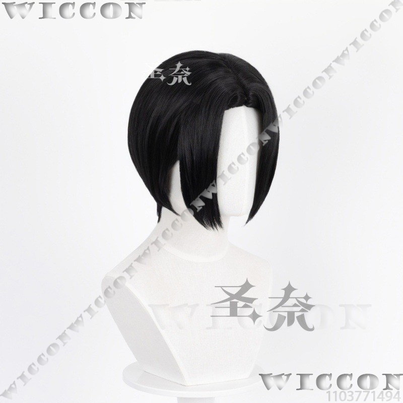 Wig Rambut Pendek Hitam Cospla - Cosplay Anime Black Hair ulasan dan harga