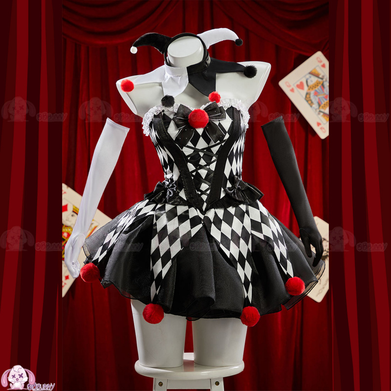 Kostum Cosplay Blok Warna Sirk - Anime Cosplay Mask ulasan dan harga