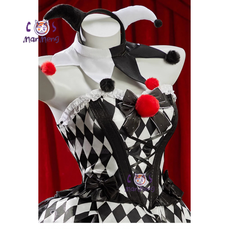 Kostum Cosplay Blok Warna Sirk - Anime Cosplay Mask ulasan dan harga