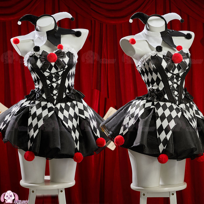 Kostum Cosplay Blok Warna Sirk - Anime Cosplay Mask ulasan dan harga
