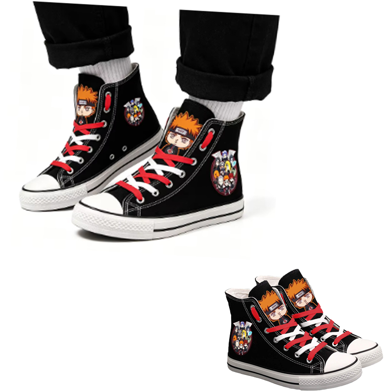 Sepatu Kanvas High-Top Naruto  - Anime Cosplay Girl Ideas ulasan dan harga