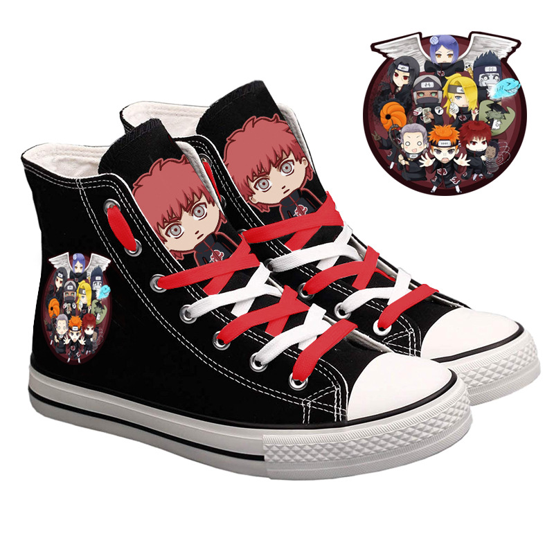 Sepatu Kanvas High-Top Naruto  - Anime Cosplay Girl Ideas ulasan dan harga