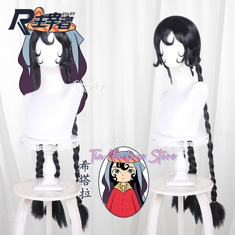 Rambut Kepang Hitam dengan Bag - Cosplay Anime Black Hair ulasan dan harga