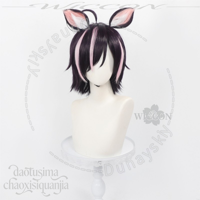 Kostum Cosplay Kucing Perokok  - Cosplay Anime Black Hair ulasan dan harga
