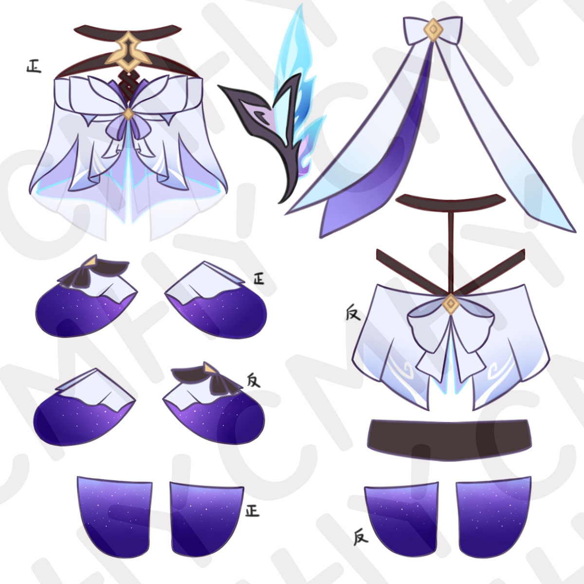 Boneka Genshin Impact Skirk Ca - Anime Cosplay Dress ulasan dan harga