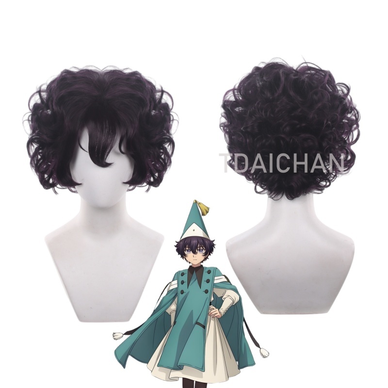 Wig Cosplay Topi Penyihir Atel - Cosplay Anime Black Hair ulasan dan harga
