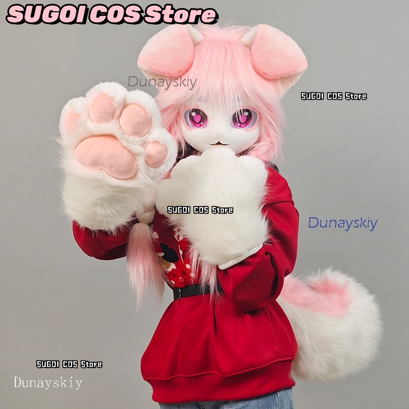 aBcSCS*Fursuit Head Kigurumi T - Anime Cosplay Mask ulasan dan harga