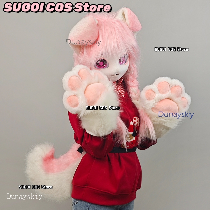 aBcSCS*Fursuit Head Kigurumi T - Anime Cosplay Mask ulasan dan harga