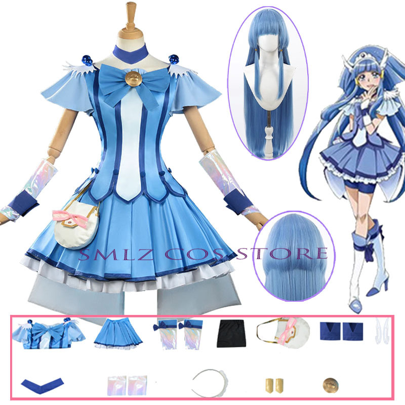 Cure Beauty Cosplay Anime Smil - Anime Cosplay Dress ulasan dan harga