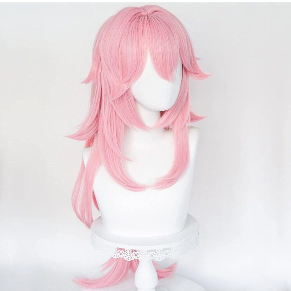 Wig Cosplay Genshin Impact Yae - Cosplay Anime Yae Miko ulasan dan harga