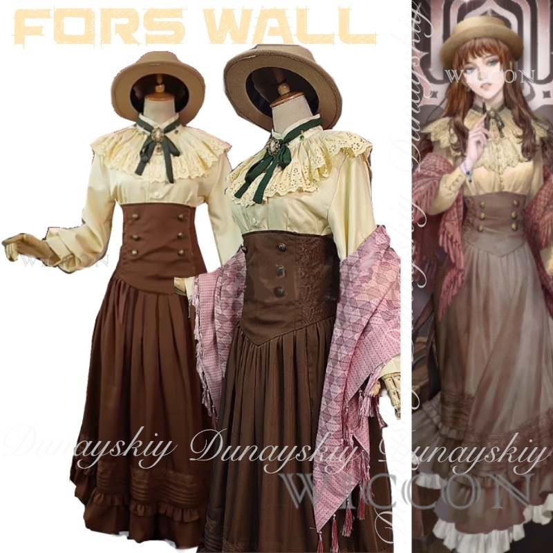 Gaun Krem Penulis Fiksi Penyih - Anime Cosplay Dress ulasan dan harga