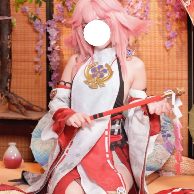 Kostum Cosplay Yae Miko Genshi - Cosplay Anime Yae Miko ulasan dan harga
