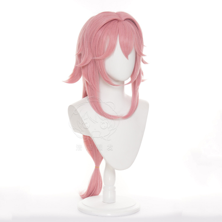 Wig Cosplay Genshin Impact Yae - Cosplay Anime Yae Miko ulasan dan harga