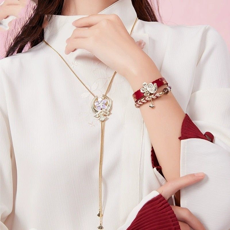 Tersedia Gelang Cosplay Merah  - Cosplay Anime Yae Miko ulasan dan harga
