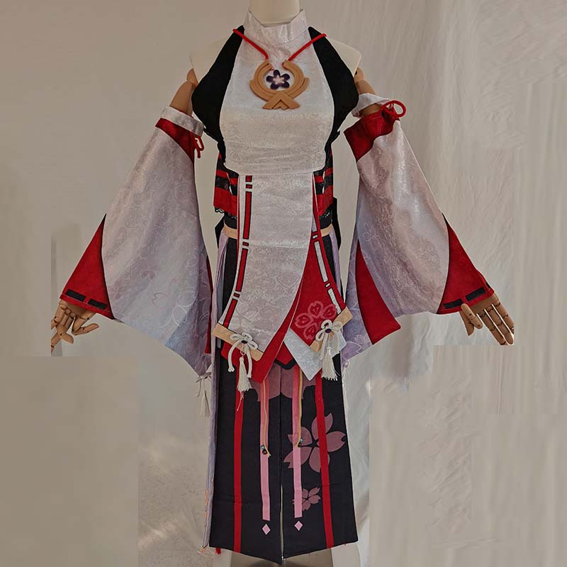 Yae Miko Set lengkap Guuji Yae - Cosplay Anime Yae Miko ulasan dan harga