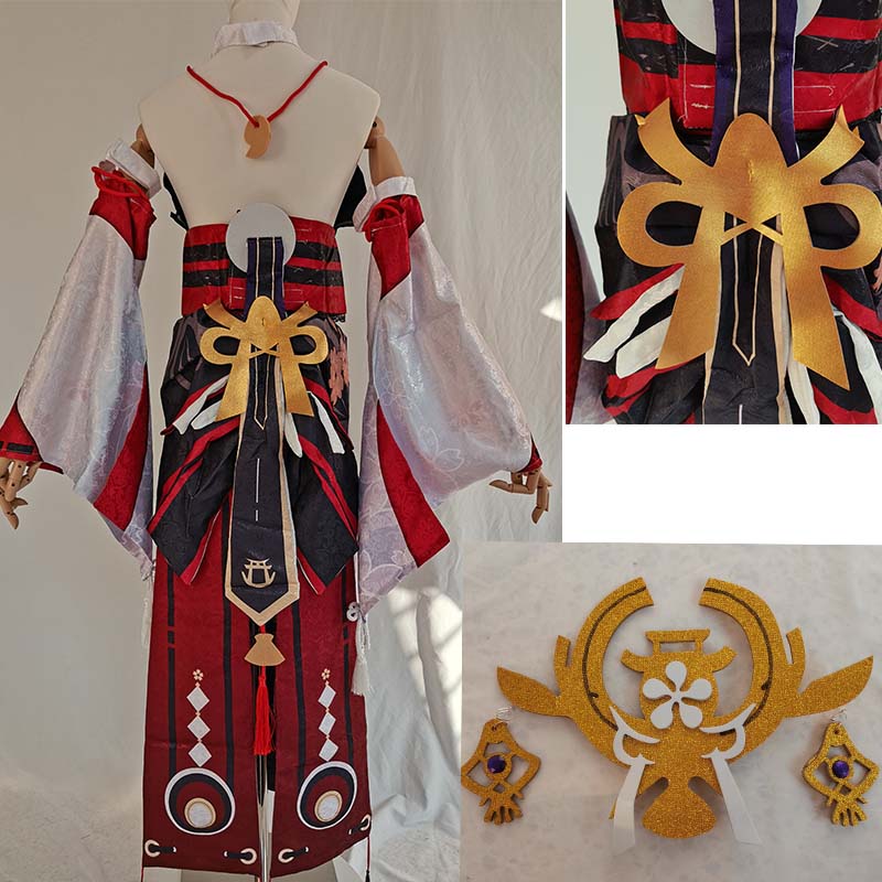 Yae Miko Set lengkap Guuji Yae - Cosplay Anime Yae Miko ulasan dan harga